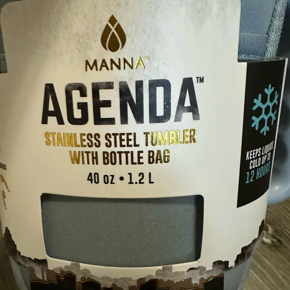 Anna Agenda Light Blue Stainless Steel Tumbler - Picture 6 of 7